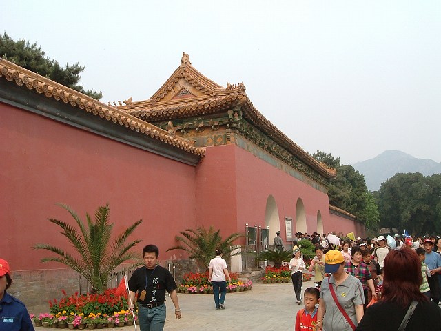 明十三陵・長陵の写真の写真