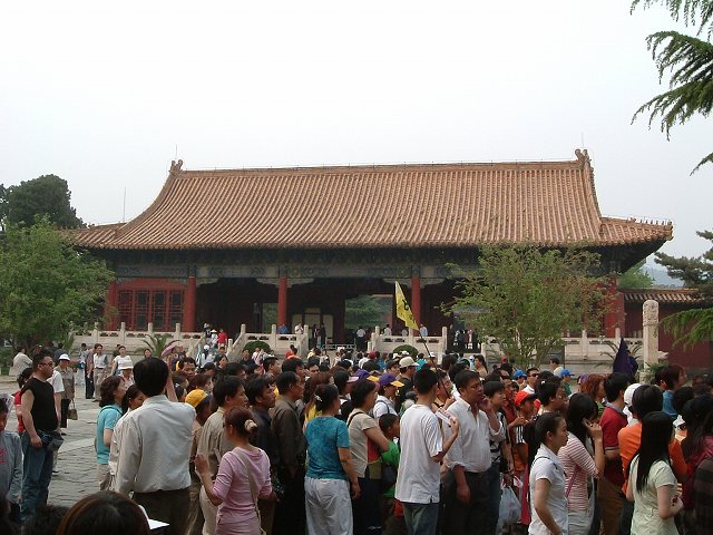 明十三陵・長陵の写真の写真