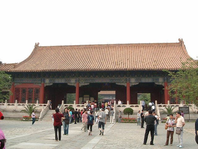 明十三陵・長陵の写真の写真