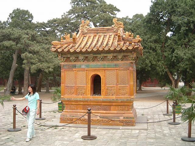 明十三陵・長陵の写真の写真