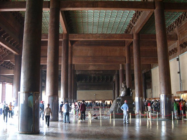 明十三陵・長陵の写真の写真