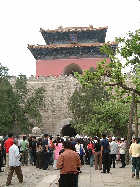 明十三陵・長陵の写真の写真