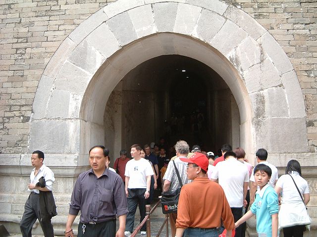 明十三陵・長陵の写真の写真