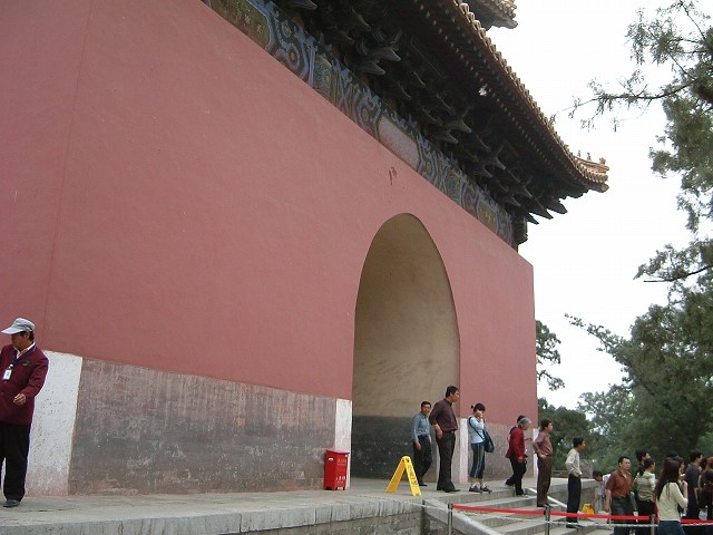 明十三陵・長陵の写真の写真