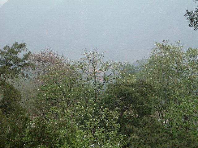 明十三陵・長陵の写真の写真