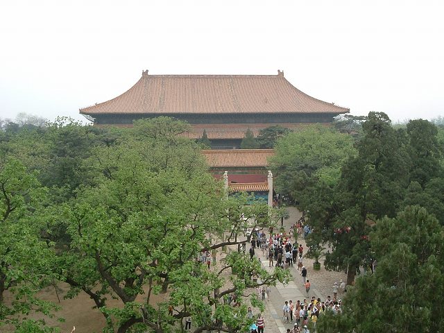 明十三陵・長陵の写真の写真