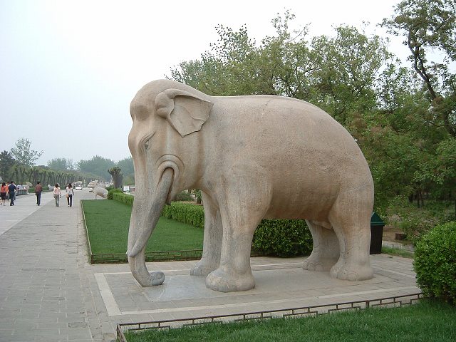 明十三陵・神道の写真の写真