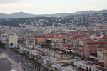ニース城から見るシャルル・フェリックス広場付近の町並み