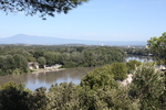 アヴィニョン・ロシェ・デ・ドン公園から見るローヌ川