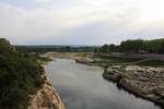ポン・デュ・ガール・ガルドン川の下流側