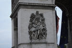 パリ・凱旋門・ポルト・マイヨ広場側・レリーフ