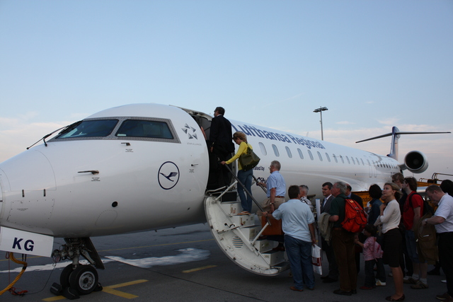 ミュンヘン空港・ニース行きの飛行機の写真の写真