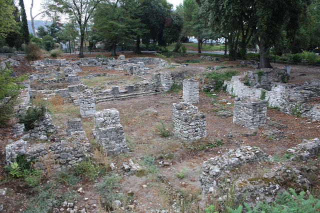 ニース城・建物の遺構の写真の写真