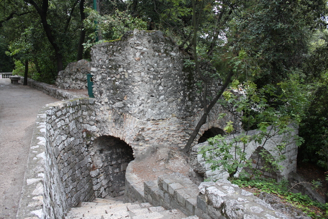 ニース城のちょっとした回廊の写真の写真