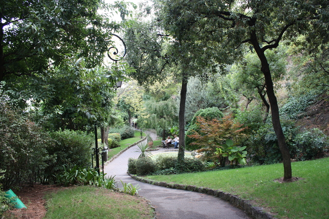 モナコ・港付近から王宮へと続く道の写真の写真