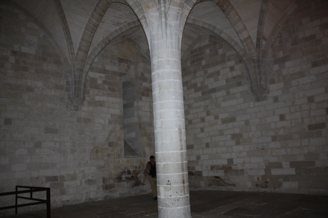 アヴィニョン・教皇庁内部の柱の写真の写真