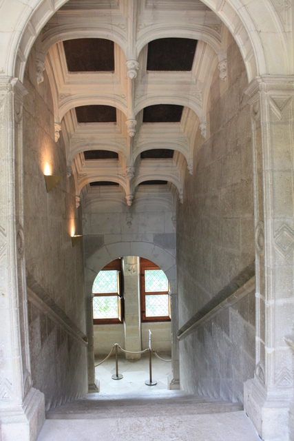 アゼー・ル・リドー城・階段の写真の写真