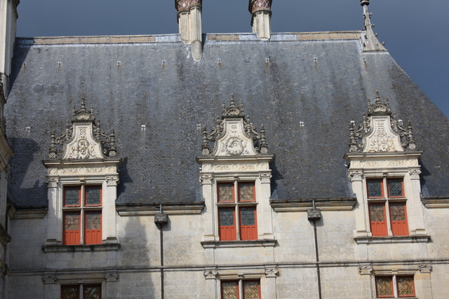 アゼー・ル・リドー城・屋根の装飾の写真の写真