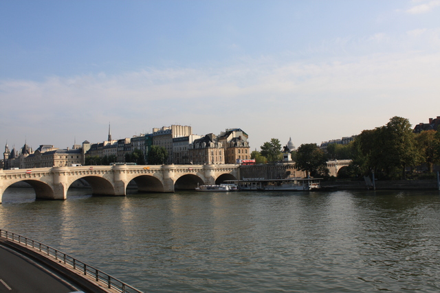 パリ・ポン・ヌフとシテ島の写真の写真