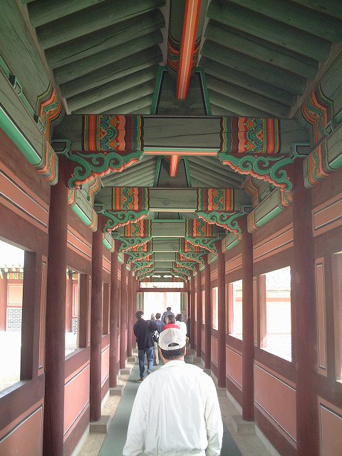 韓国・ソウル・昌徳宮・仁政殿の回廊の写真の写真