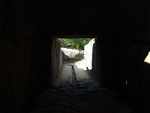 特別史跡・石舞台古墳・石室内部から見る入り口
