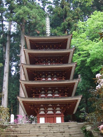 国宝・室生寺五重塔の写真の写真