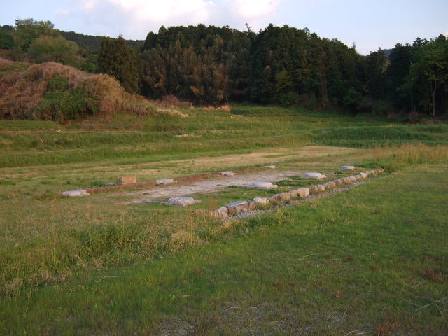 特別史跡・山田寺跡・東面回廊の礎石の写真の写真