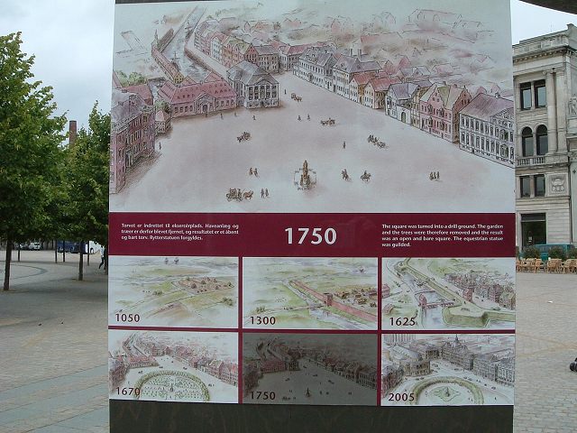 コペンハーゲン・歴史の紹介パネルの写真の写真