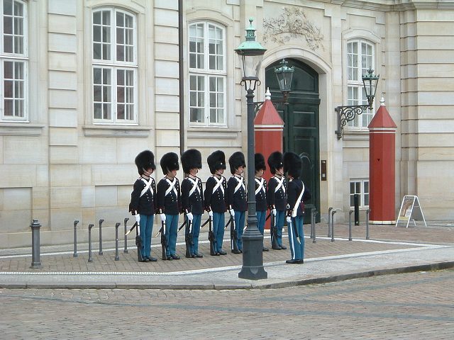デンマーク王国・整列する衛兵交替式の写真の写真