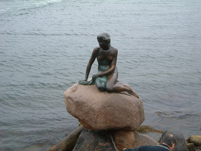 コペンハーゲン・人魚の像の写真の写真