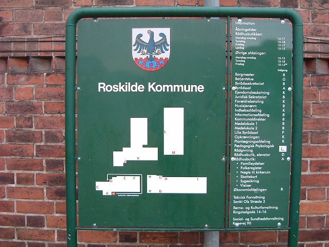 ロスキレ・ロスキレ大聖堂・看板の写真の写真