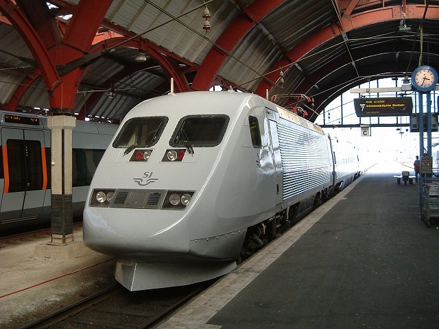 スウェーデン・マルメ・ストックホルムへ向かう特急の写真の写真