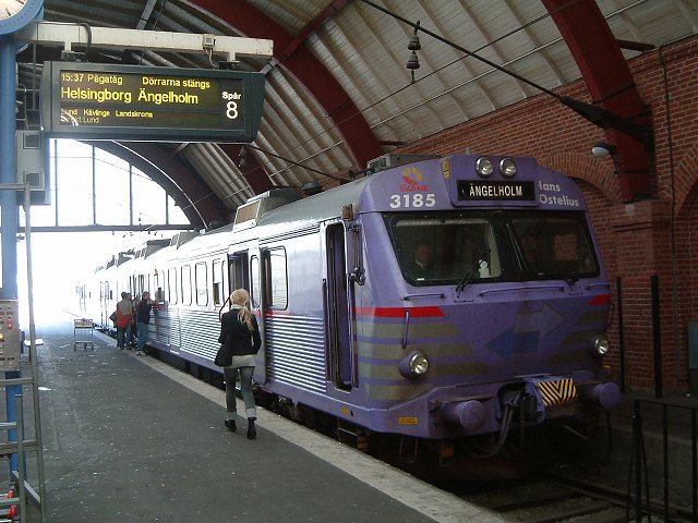 スウェーデン・マルメ・近郊電車の写真の写真
