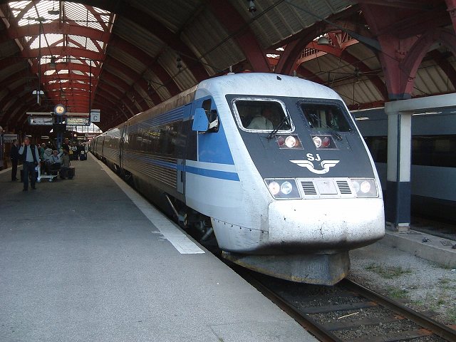 スウェーデン・マルメ〜ストックホルムへむかう列車の写真の写真
