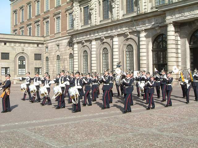 スェーデン王国・音楽隊の行進の写真の写真
