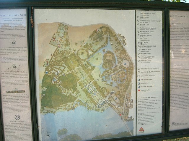 ドロットニングホルム宮殿・宮殿の地図の写真の写真