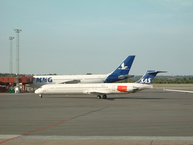 SAS スカンジナビア航空・MD82の写真の写真