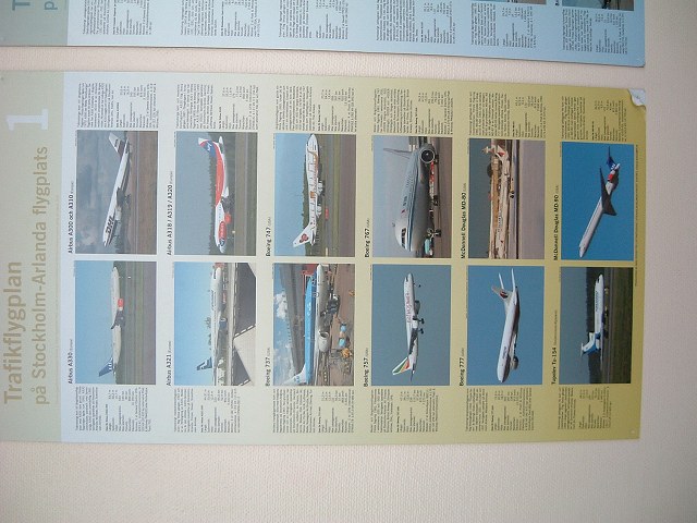 ストックホルム空港空港に出入りする飛行機の説明図２の写真の写真