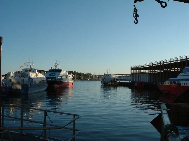 スタバンガー・朝のマリーナの写真の写真