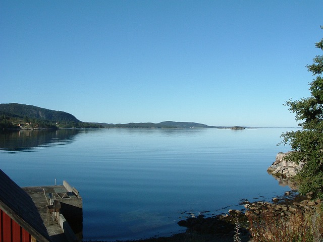 スタバンガー〜リーセフィヨルド・真っ青な海の写真の写真