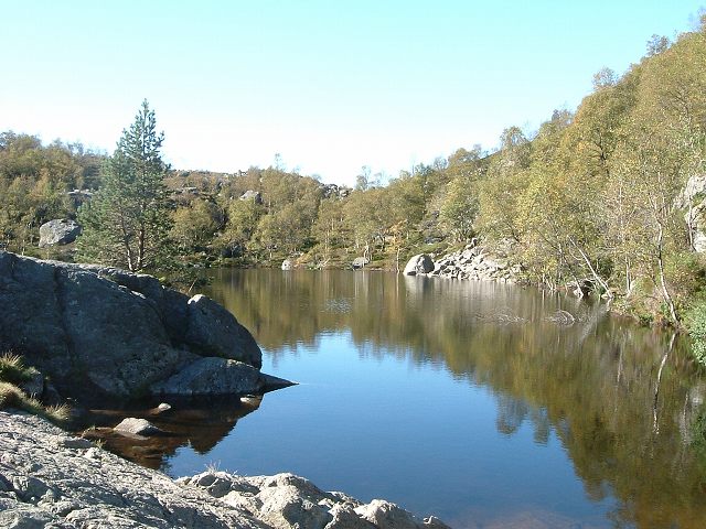 リーセフィヨルド・湖が現れたの写真の写真