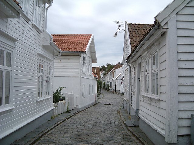スタバンガー・缶詰博物館付近のØvre Strandgate通りの写真の写真