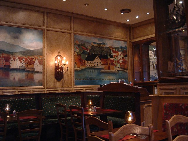 ベルゲン・芸術的なレストランの写真の写真