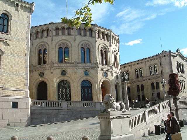 オスロ・国会議事堂の写真の写真