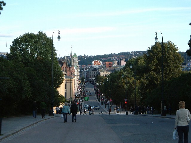オスロ・王宮から見るカール・ヨハン通りの写真の写真