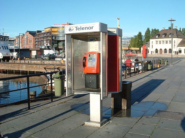 オスロ・公衆電話の写真の写真