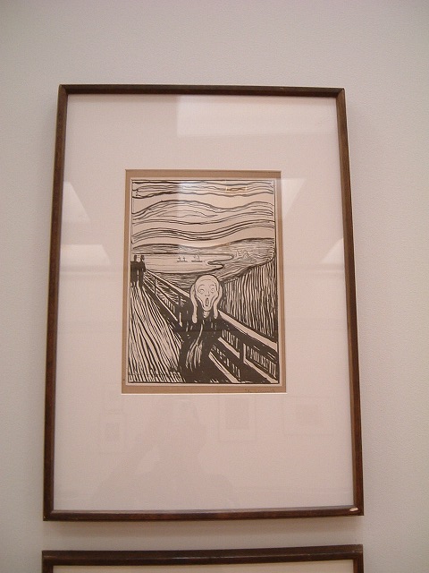 オスロ・ムンクの叫びの版画の写真の写真