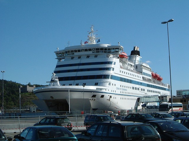 船(DFDS)・かなり大きい船の写真の写真