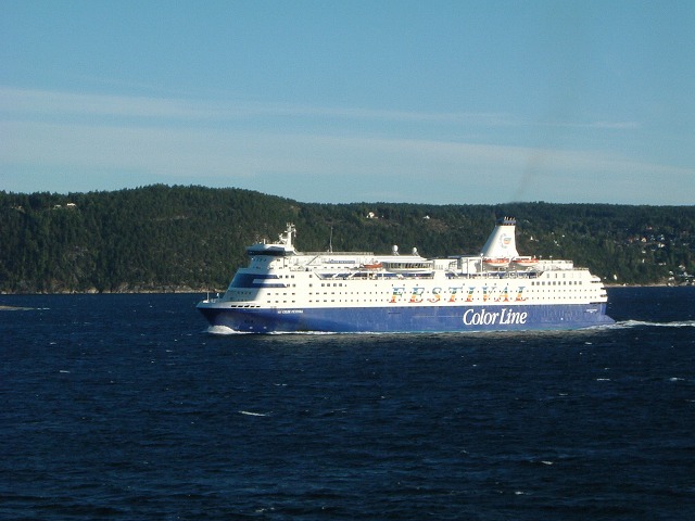 船(DFDS)・すれ違った船の写真の写真