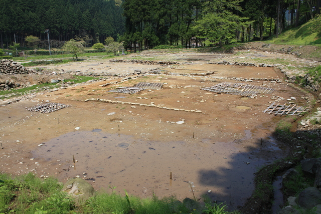 特別史跡・一乗谷朝倉氏遺跡・発掘調査中の屋敷群３の写真の写真